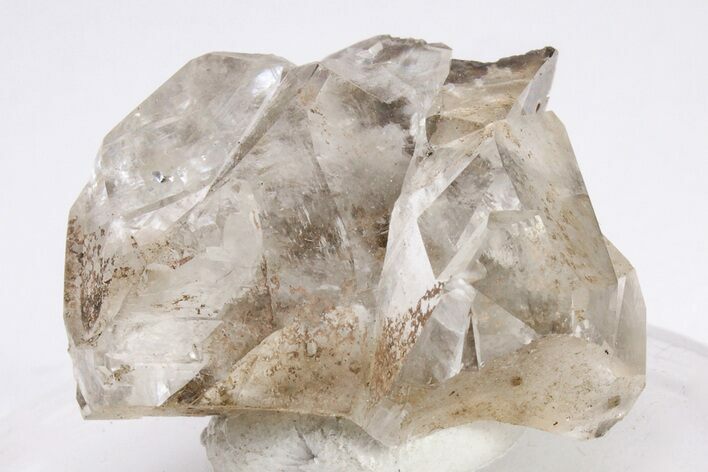 Gemmy, Colorless Calcite Crystal Cluster - Red Dome Mine #204665